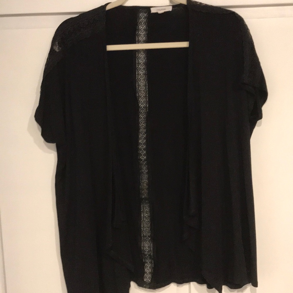 Black cardigan